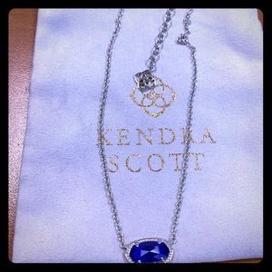 Kendra Scott Custom Elisa Lux Necklace in Silver